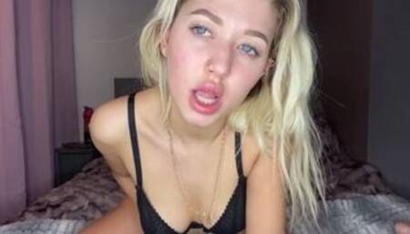 Sexy blonde Marni filthy JOI
