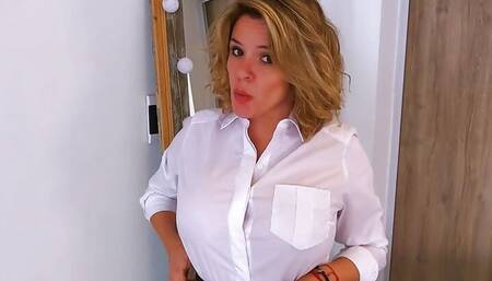 my sexy boss got mad at me and ordered me to fuck her in the ass