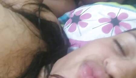 cheating wife rimming anal hole of the black boy and licking his ass and balls before a rough femdom amazon position