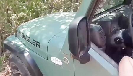 Teen wife fucks in public, sex in the jungle, wife gets fucked outdoors, hot teen wife gets fucked in the forest