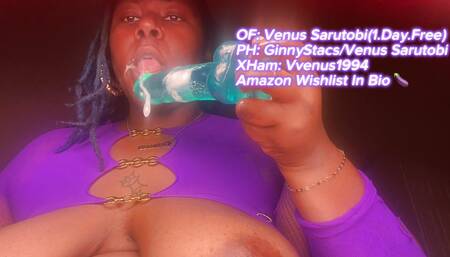 Ebony BBW Sucking Big Dick Wet and Sloppy Big Titty Fuck