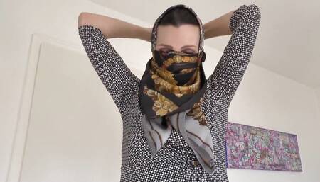 Lady Victoria Valente - Styling of Fabric Mask and Headscarf, JOI