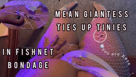 Femdom Giantess puts tinies in Fishnet Bondage [UHD]