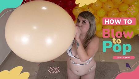 Sensual Looner Balloon Tease: Carla Irresistible Blow-to-Pop Experience - 4K