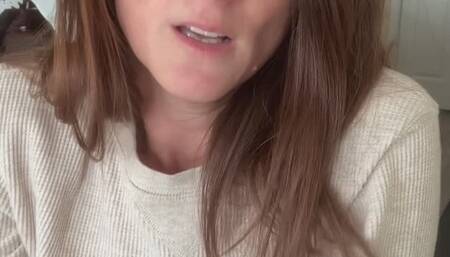 Stepmom hand job in a hurry!