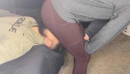 Punishing him with my farts!