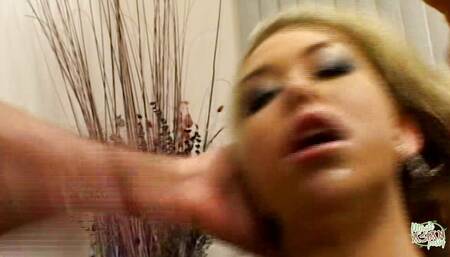 A Trashy Blonde Teen Gives Her Ass for Hard Anal Treatment