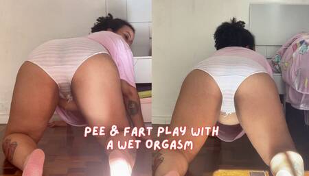Pee & Fart Play with a Wet Orgasm