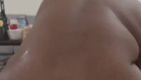 BBW RIDES HUGE DILDO ANAL