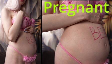 Pregnant ! Cum in my pregnant belly Ben! Dirty talk !