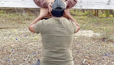 Sexy Indian Couple Making Love in Outdoor - Desi Public Romance - Pussy Licking - Boobs Press - Risky Sex