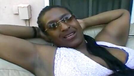 Ebony BBW Blows Deep a Black Dude with Hard Dick Outdoor