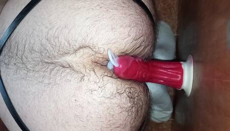 Anal training with a happy Ending.