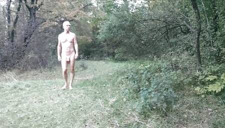 Naked in the park