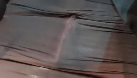 crossdresser jerked in transparent skirt and piss off