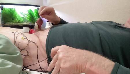 Beating off with metal and DC current