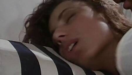 Beautiful French babes enjoy facial cumshots after DP gangbang action