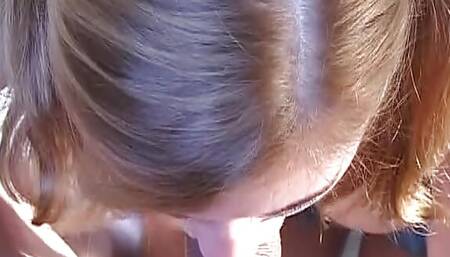 Hot throat fuck and anal action with big boobed German babe