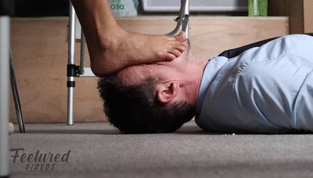 You're my office foot bitch now