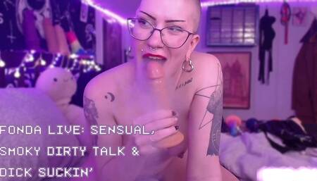 Fonda LIVE: Sensual, smoky dirty talk & dick suckin' [WMV - 1080p]