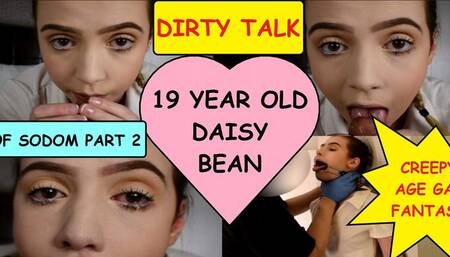Teen first timer Daisy Bean learns deepthroating from a dirty old man DAY OF SODOM PART 2