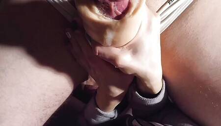 Sloppy Wet Blowjob and Fucking Dick Artificial Pussy - Female POV Sucking