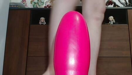 Foot insertion and giant inflatable