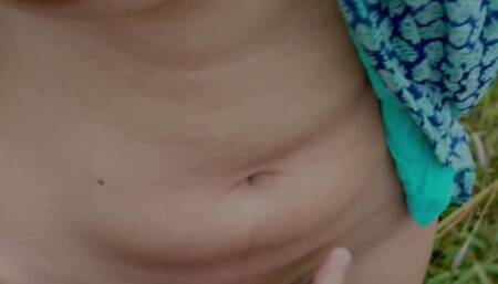 Indian desi girlfriend having sex in jungle