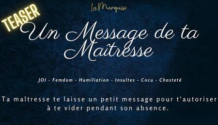 French audio Porn   A message from your teacher