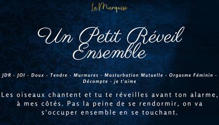 French Audio Porn   We wake up together and masturbate each other