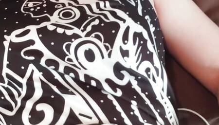 Real Beautiful girl in Sexy Floral Dress