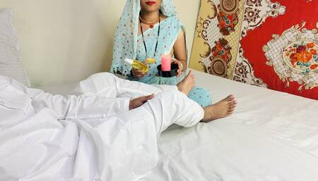 Sasur and Bahu Father-in-law Fucked by Daughter-in-law Alone in the Room for Oil Massage part 2 EP 1