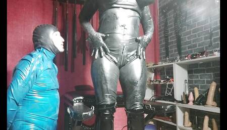 Latex play with my slave Faith