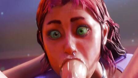 Starfire Learns About Sex and Gets Creampied For The First Time