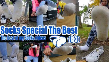 VR 3D 180 | The best of my socks clips in a video, sweaty dirty socks filmed up close