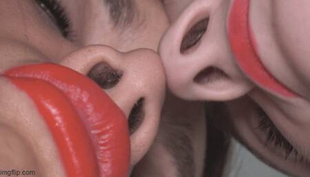 Climb up on your tiptoes to my nose