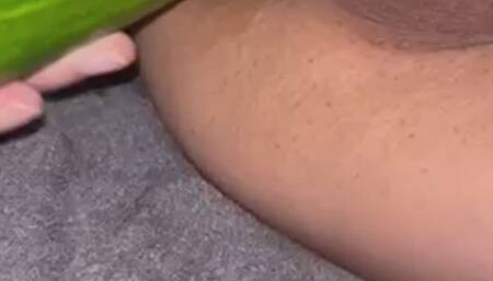 Gurke Anal mit Ob vorn drin