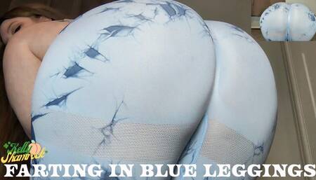 Farting In Blue Leggings