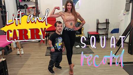Lift and carry + squat record
