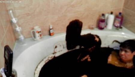 Enjoying Instant Mud Bathing Experience at Home