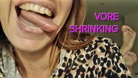 Lania is in her bed, hungry, so she shrinks you and eats you