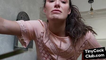 SPH amateur solo domina humiliates guys with small dick