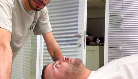 Sexy Middle Eastern Guy DOMINATES and HUMILIATES inexperienced Sub- spit roast , deep throat training , piss drinking