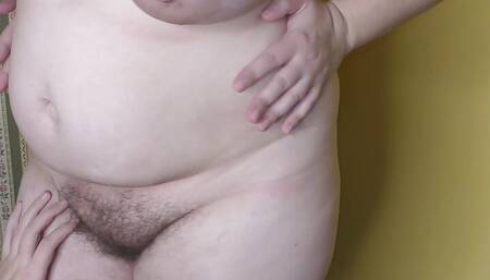 Big boobed cheating wife Milky Mari come home with a sealed creampied pussy - Side view