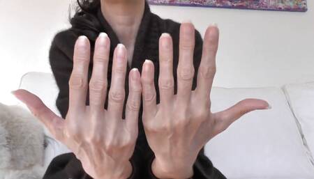 Lady Victoria Valente - Beautiful Hands, Short Fingernails, Close-ups and JOI