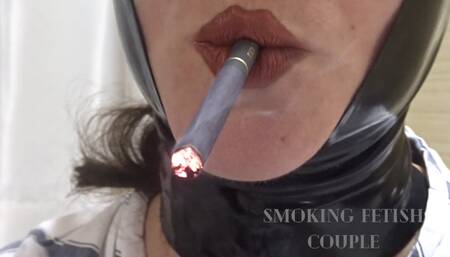 Smoking fetish cigarette light up compilation