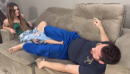 Emily Loves Kick Nuts ! Smashing his Balls !