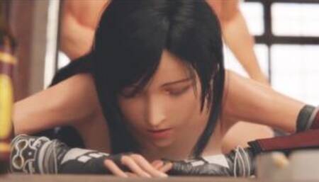 Tifa looking comfy whilst getting rammed