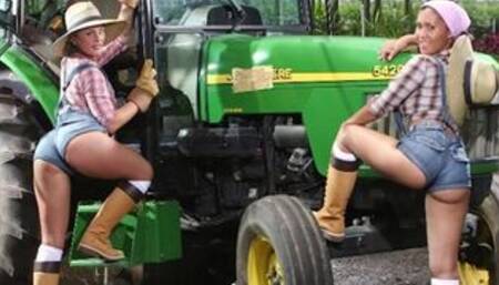 Big Booty Farmin' Throwback Featuring Isabel Ice & Jordan Ashley