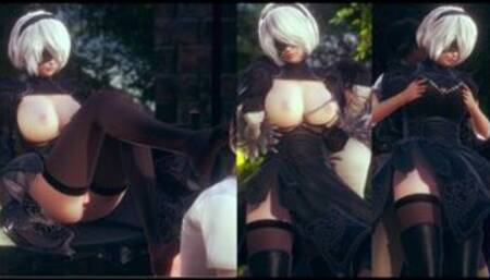 [Erotic Game Honey Select 2 Libido] Nier Automata 2B disgusting sex 3DCG Video [Hentai Game Honey Select 2 Nier Automata(Anime 3DCG Video)